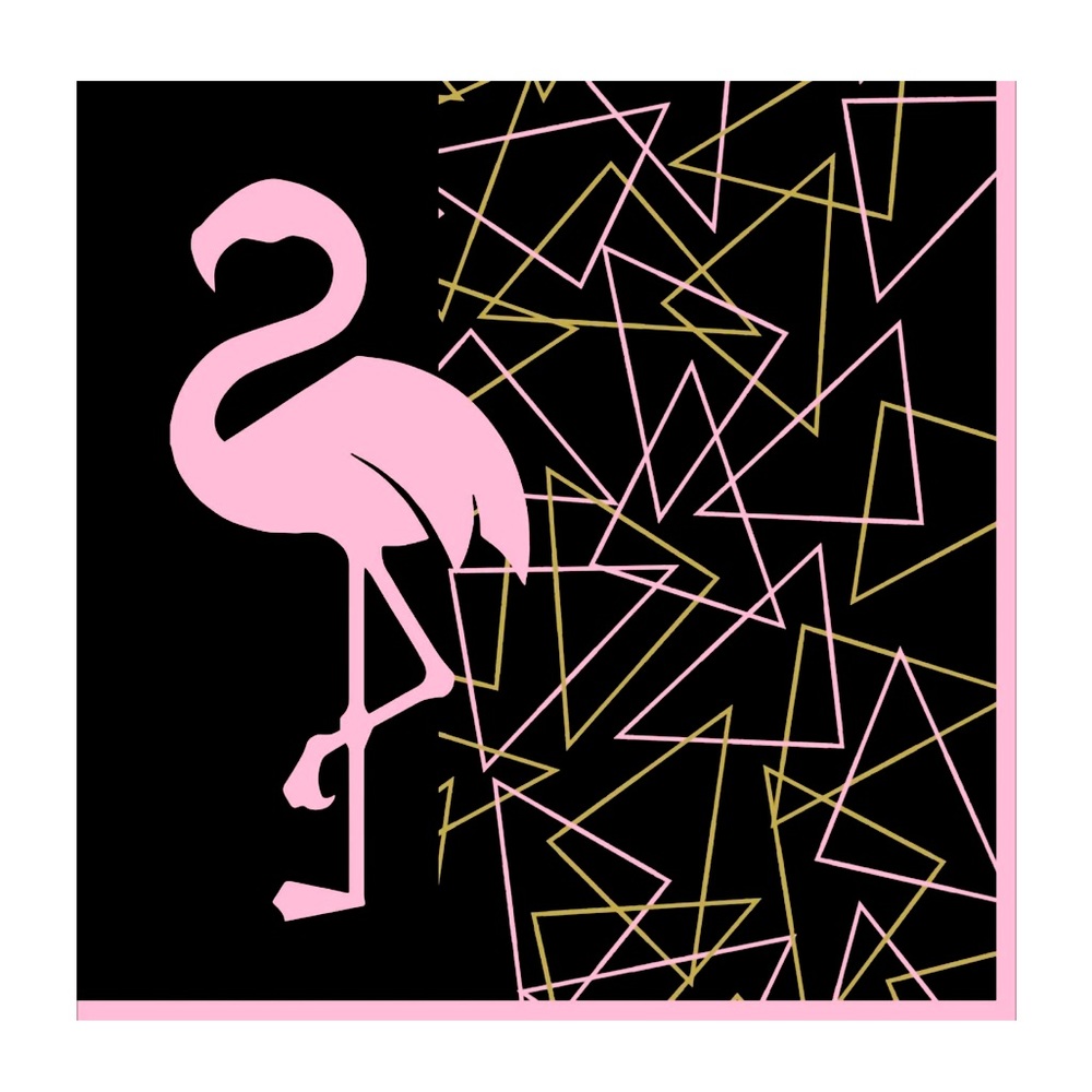 Party Partners Flamingo Foil Embellished Paper Cocktail Beverage Napkins, 20 ct